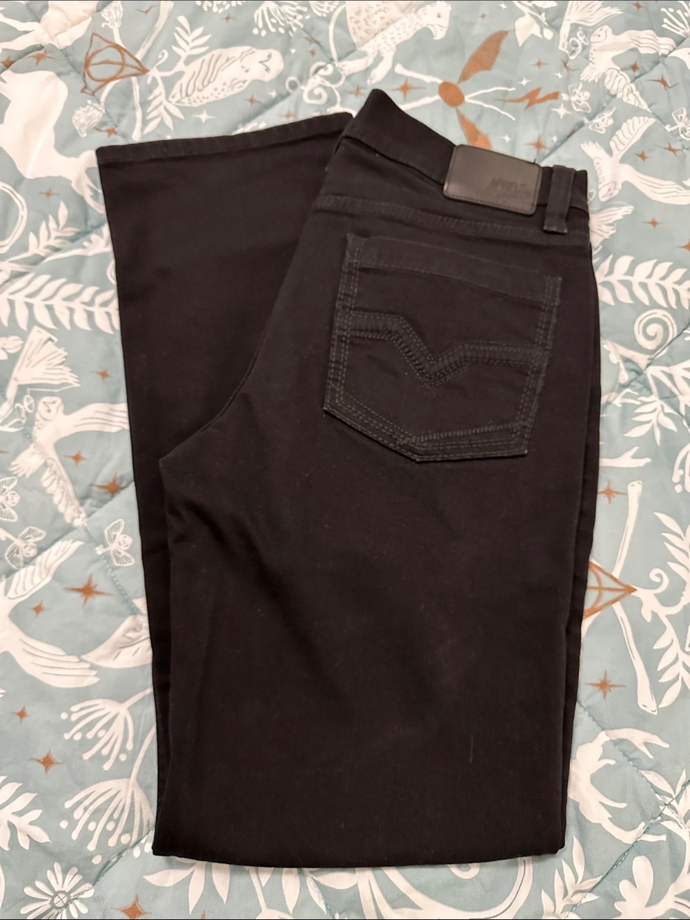 Slim Straight Black Men's Jeans